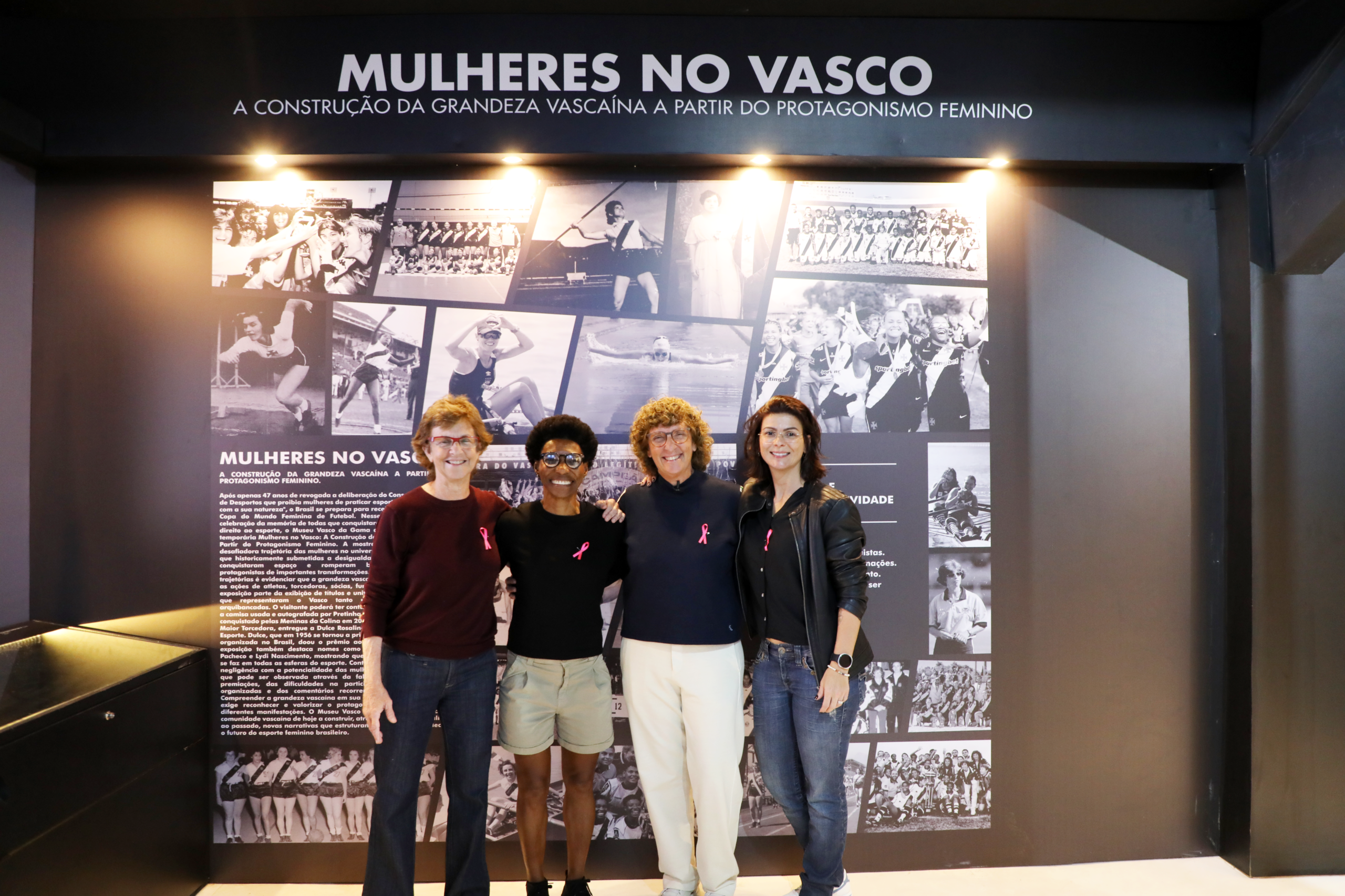 Exposição Mulheres no Vasco está disponível em São Januário.
