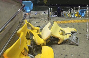 Cadeiras quebradas no Maracanã